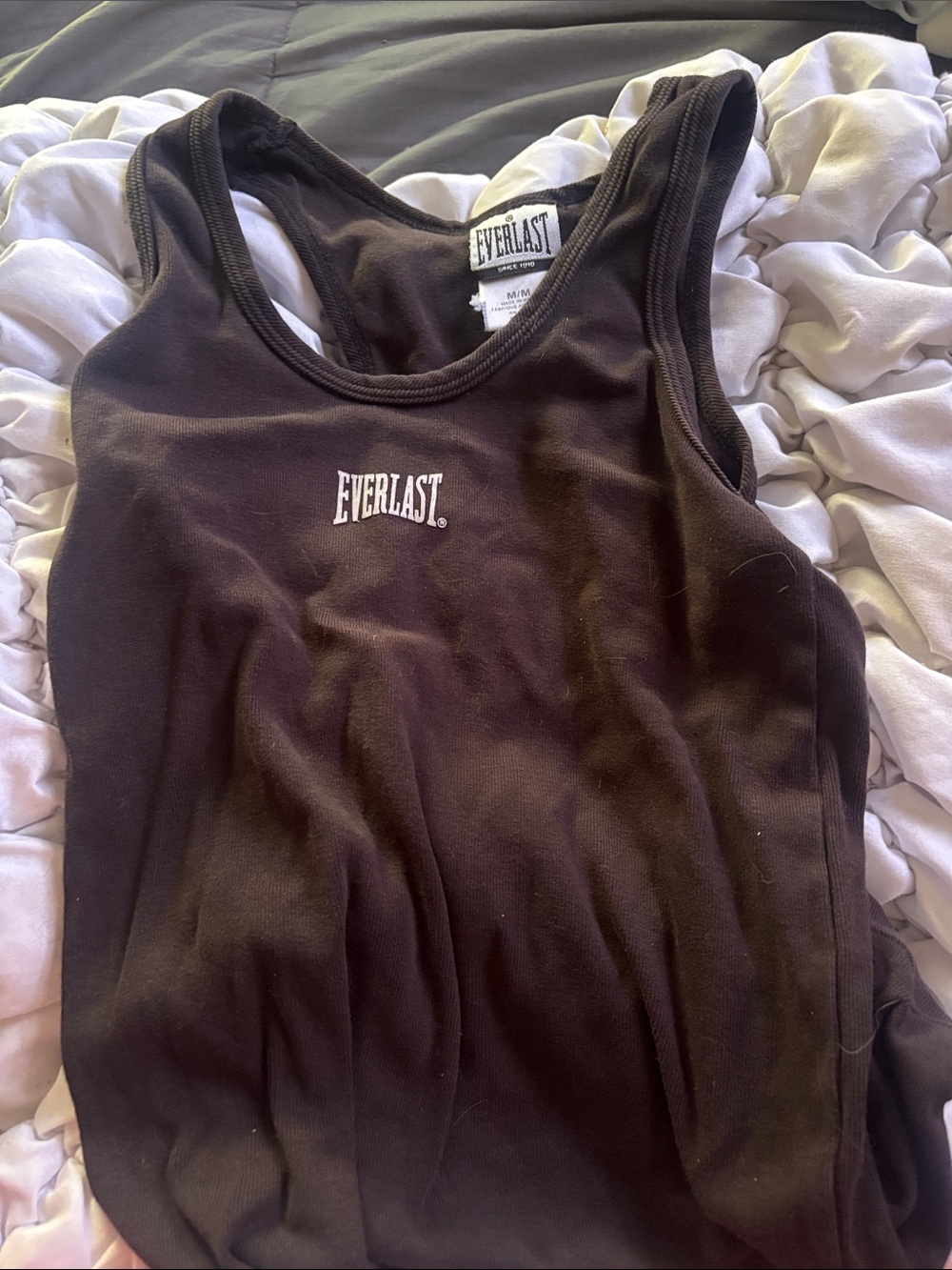 Everlast Black Logo Racerback Tank